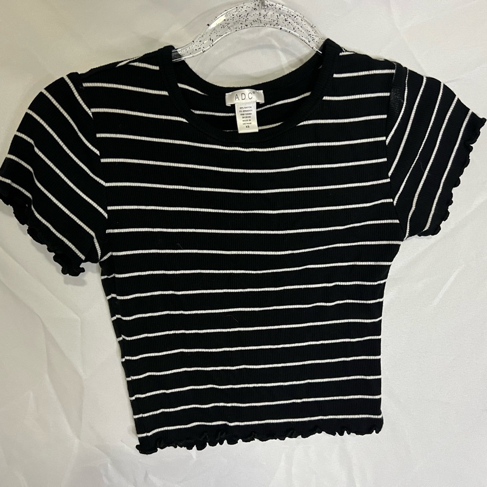 Striped crop top